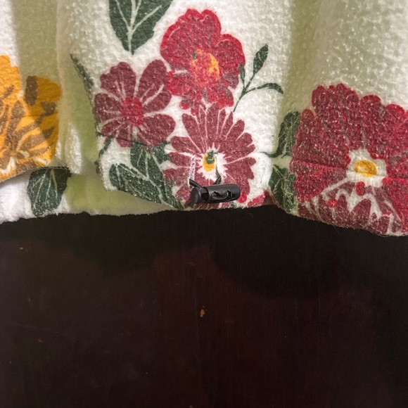 Urban Outfitters Floral Crop Top - “Good Things Take Time”- French Terry. - Picture 5 of 6